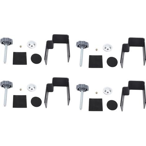 4 pinces de fixation pour panneaux avant de tiroir, gabarits de perçage, clips de fixation pour structure cintrée, gabarits pour meubles, travail du bois, 2,45 mm (1/5)