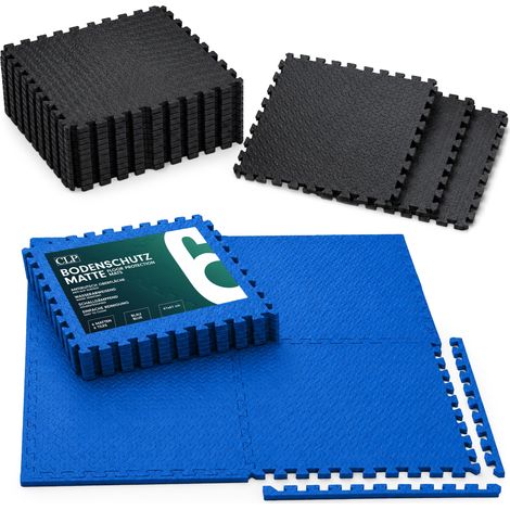 Bodenschutzmatte 61x61 cm 6er-Set blau (1/5)