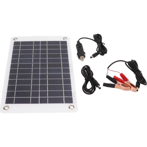 12V 8,5W monokristallines, halbflexibles Solarpanel mit Klemme für Outdoor-Batterieladegerät (1/5)