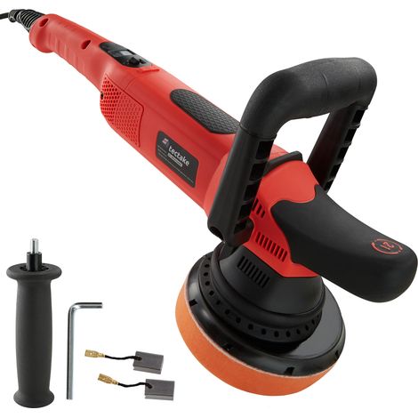 Polisseuse excentrique en aluminium 810 W noir et rouge (1/5)