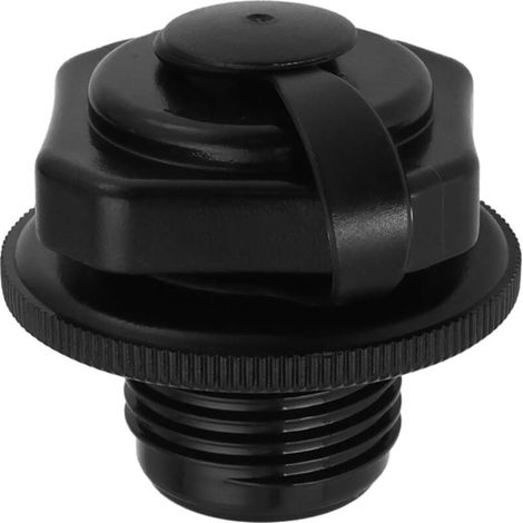 x Ersatz-Ventilabdeckung für aufblasbare Wanne, Durchmesser 23,5 mm, kompatibel mit Bestway, Lay-Z-Spa F4C009B, Ersatzteil aus schwarzem Kunststoff (1/4)