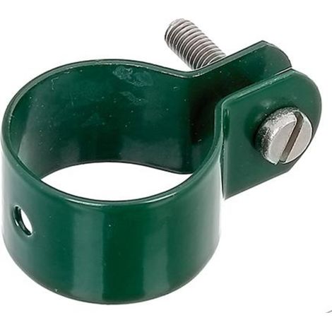 Colliers de serrage pour jambes de force galvanisés avec revtement vert 34 mm (1/2)