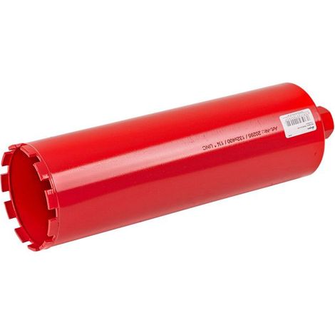 Dema – Cloche-couronne pour carotteuse 132 mm – Longueur utile 400 mm – Pour béton armé et maçonnerie – Vitesse de forage élevée