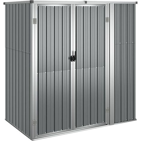Maison Exclusive - Capanno per Attrezzi Grigio 161x89x161 cm in Acciaio Zincato