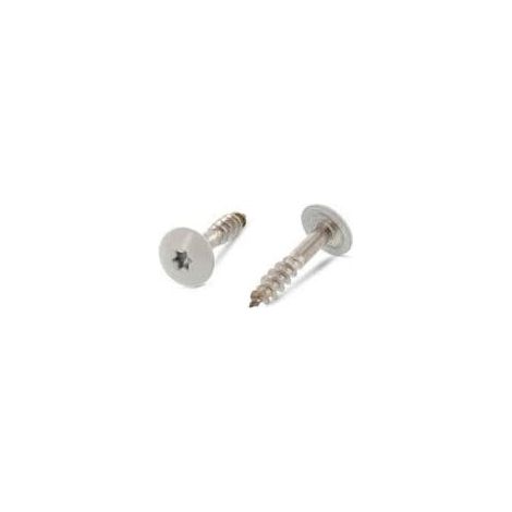 Vis de facade TORX T20 5.5X32 Diamètre de tête: 12.3 Inox A2 RAL7038-10 pièces (1/3)