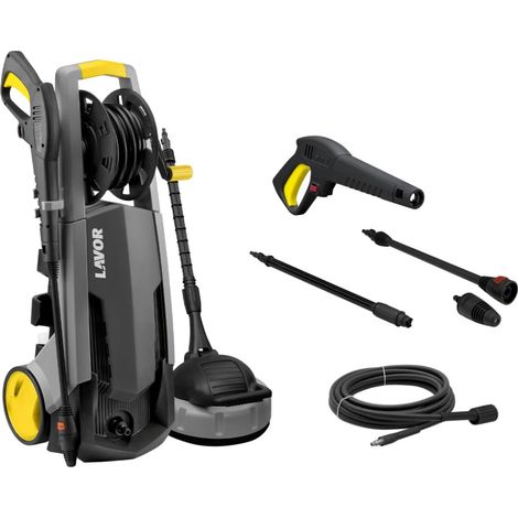 Lavor 1001367 Pascal 20 Idropulitrice ad acqua fredda 140 bar 2100 W con Automatic Stop System e Avvolgitubo 8 m colore Nero