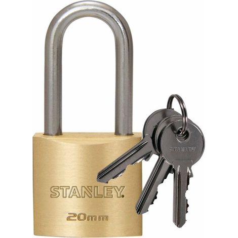 Lucchetto ad arco Stanley da 20 mm con chiave (1/3)