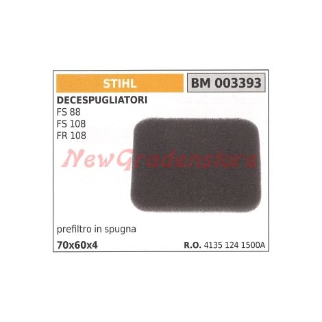 Filtro aria STIHL per decespugliatore FS 88 108 FR 108 003393