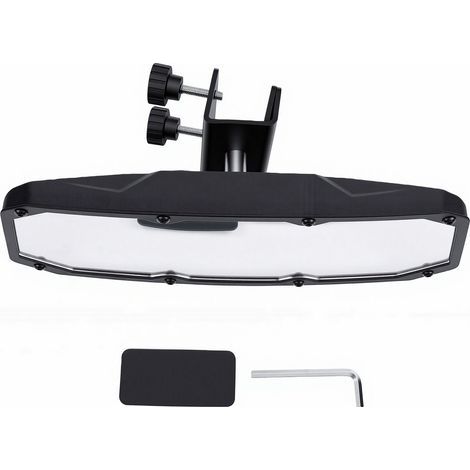 Rétroviseur de Bateau Grand Angle Réglable 360° – Miroir Convexe Anti-angle Mort – Fixation Universelle (Pare-brise, Arceau, T-top) – Matériaux PP & Métal – Détachable (1/5)
