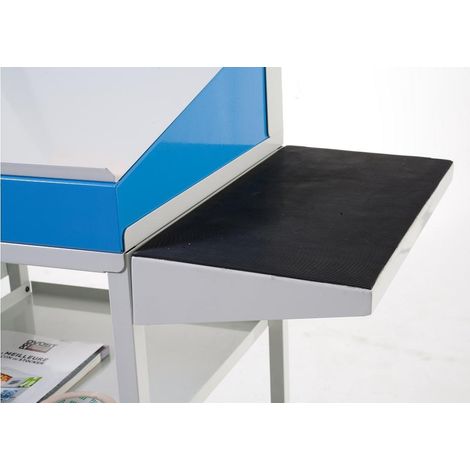 PROVOST - Tablette latérale en caoutchouc pour pupitre d'atelier - Accessoire de rangement antidérapant