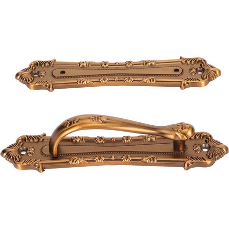 Poignées et tirettes pour porte coulissante de grange, conception double face, ensemble de quincaillerie pour grandes poignées de porte coulissante (1/5)