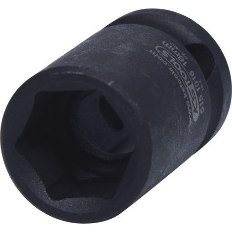 - Bussola a impatto - 6 punte - 16 mm - Acciaio al cromo-molibdeno - Per uso automobilistico e industriale - Grigio - 1/2 pollice (1/5)