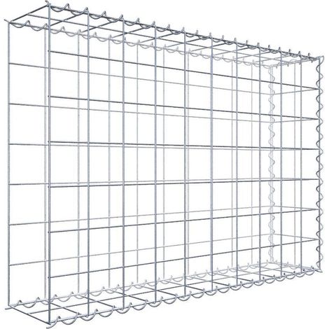 Gabiondeco - Gabion - Element de prolongation en longueur 100 cm x 70 cm x 20 cm (L x H x P). maille 10 x 10 cm. Spirale. Avert.: il manque une grille - Made in Germany (1/5)