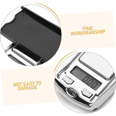 Mini bilancia da cucina portatile a forma di chiave per auto, bilancia per alimenti e gioielli, elettronica digitale con touch screen, senza batteria (1/4)