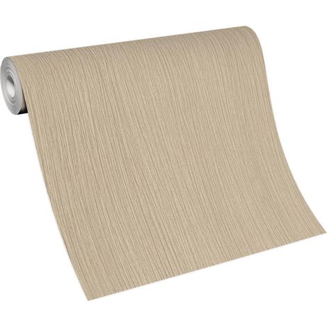 Papier peint géométrique gris & beige crème tendance  Tapisserie graphique moderne grise & beige  Papier peint salon & chambre (1/5)