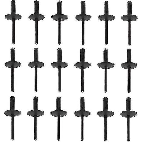 Rivet Blindé - Rivet En Nylon 6 mm - Pour Pare-Chocs Et Garnitures Automobiles - Lot De 100 Pièces (1/3)