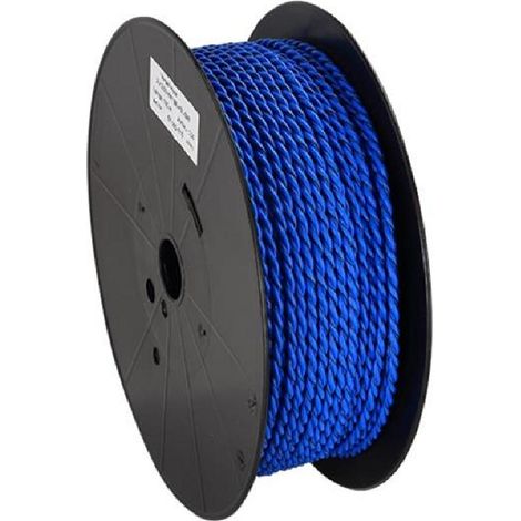 Cable compatible avec enceinte torsade 2x2.50mm2 Bleu noir 100m