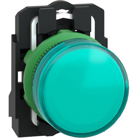 Harmony XB5 - voyant lumineux DEL - Ø22 - vert - 120V - vis étrier (1/4)