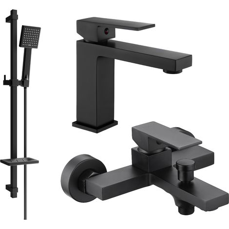Mexen Uno DQ45 set da bagno, nero - 71403DQ45-70 (1/4)