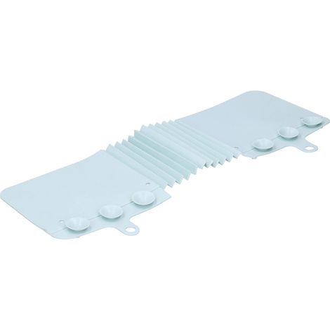 Pare-éclaboussures pliable pour évier avec ventouses, accessoire de cuisine, bleu clair (1/5)