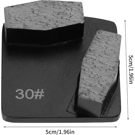 Disque de ponçage diamanté trapézoïdal à liant moyen, grain 30, pour meuleuse de sol.
