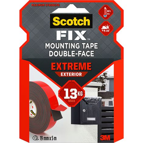 Doppelseitiges Montageband für den extremen Außenbereich, 19 mm x 5 m, max. 13 kg