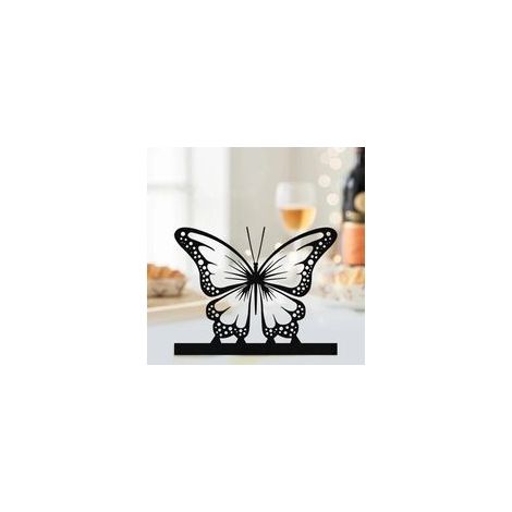 Bougeoir Papillon Photophore, Décoration Printemps Noir Bougeoir Papillon Métal 4cm Bougie pour Bougeoirs Bâton Bougies Chauffe-Plat Décoration Table Pâques Décoration Printemps Décoration en Métal (1/5)