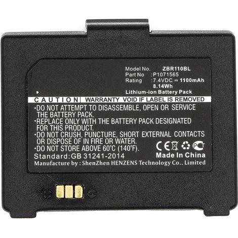 Batteria CoreParts per stampante Zebra, mbxpr-BA043