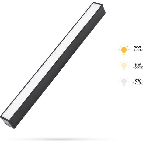 Faretto lineare Flood 10W F10L lungo per binari SLIM TRACK e FiberFLEX 48VDC 3CCT 3000K, 4000K, 5700K (1/5)