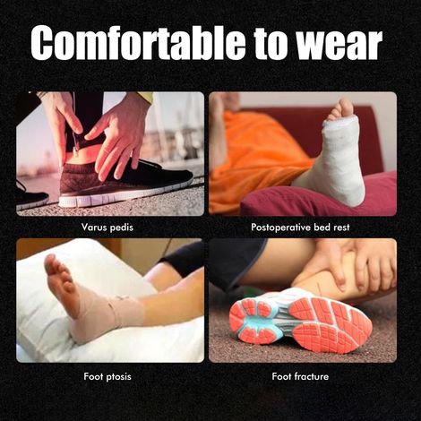 Chaussure orthopédique de protection pour pied blessé, entorse ou fracture - Attelle de cheville ajustable (1/2)