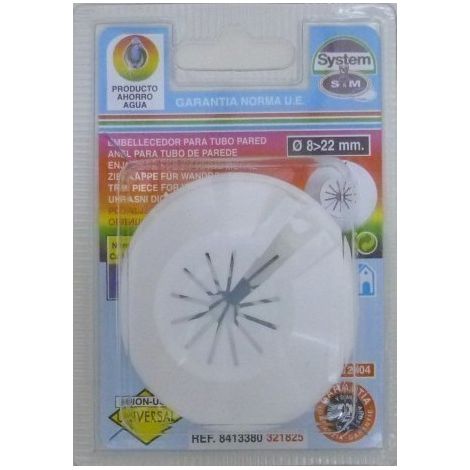 Embellecedor Tubo Calef 8-22Mm Simple S M Abs Blanco 321825 2 Pz