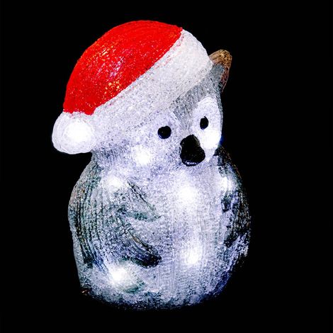 Búho acrílico iluminado 80 LED H.24cm exterior - Feeric lights & christmas