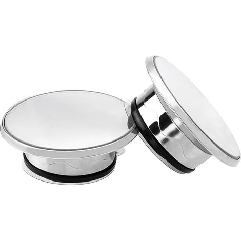 2Pcs Miroir d'Angle Mort HD à Ventouse - Rétroviseur Convexe 360° Réglable pour Voiture - Verre Rond pour Sécurité Routière (1/5)