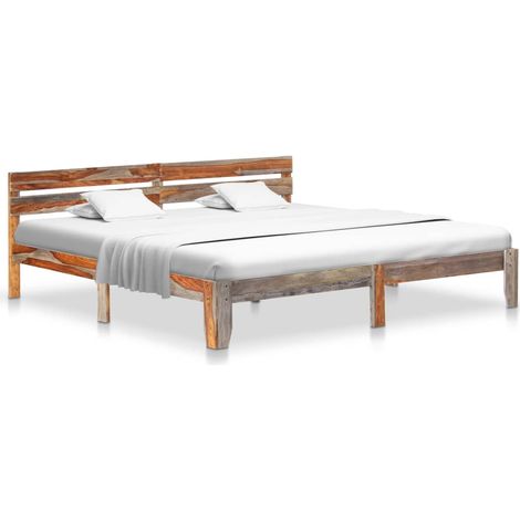 Giroletto senza Materasso in Legno Massello 200x200 cm vidaXL (1/5)