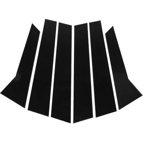 Lot de 6 autocollants de garniture de montant B noir brillant pour vitre extérieure Macan 95B 2014-2023