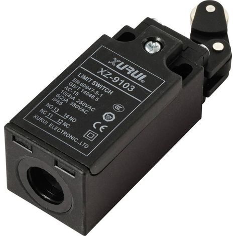 TRU COMPONENTS XZ-9/103 Fine corsa 250 V/AC 10 A Leva con rotella Momentaneo IP65 1 pz.