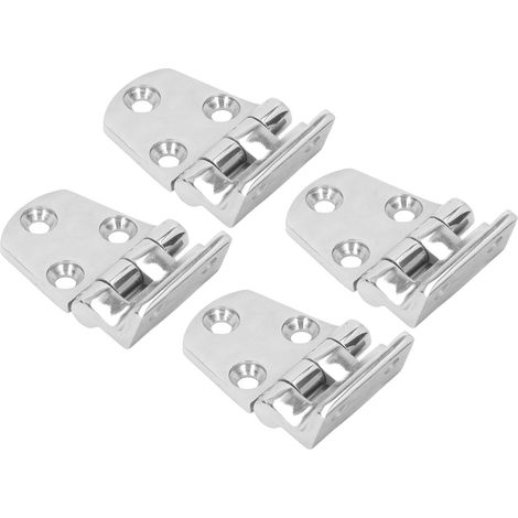 4-teiliges Marine-Scharnier, verstärkter Edelstahl 316, hochglanzpoliert, robust für Boote, Wohnwagen und Yachten (1/5)