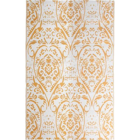 Tapis d'extérieur ARAKIL Orange et blanc 190x290 cm PP vidaXL (1/5)