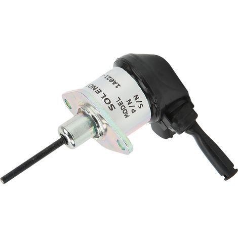 Électrovanne d'arrêt de carburant 1A021 60017 compatible avec les pelles hydrauliques Kubota L2800 L3130 L3200 12V (coupure d'allumage/vanne d'arrêt) (1/5)