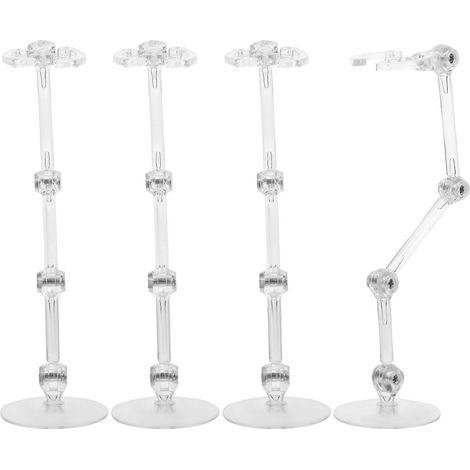 4 supports pour figurines articulées, présentoir à assembler, base de présentation (1/5)