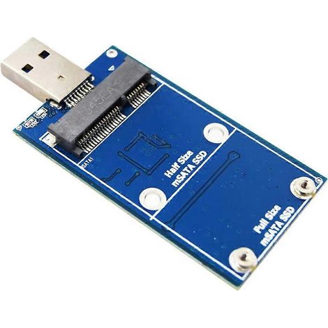 Mini PCI-E MSATA auf USB 3.0: Datenübertragungsadapter-Erweiterungskarte für externe SSDs (Windows und Mac) (1/5)