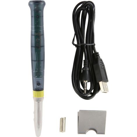 Stylo à souder USB, facile à transporter, taille compacte, léger, avec capuchon de protection en fer, pour ordinateur portable (1/5)