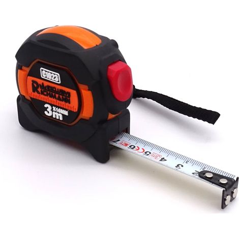 Metro a nastro rotante 3m/16mm autostop bifacciale diviso C1023
