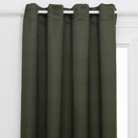 Verdunkelnder Vorhang Odelie khakigrün 140x260cm - Atmosphera créateur d'intérieur