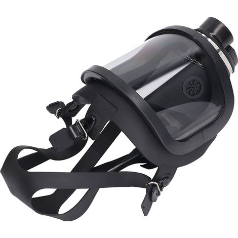 Beschlagfreie Atemschutzmaske, stoßfester Augenschutz, RD40-Anschluss, verstellbarer Helm, Filterpatrone inklusive (1/5)