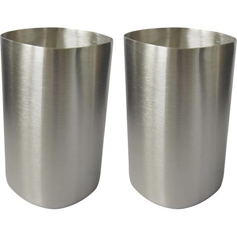 Toothbrush Holder 2 Stainless Steel Water Cups Simple