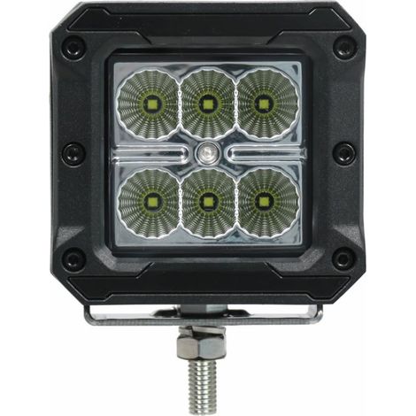 Phare de travail 6 LED 10-30V 18 W 1620 LM avec bandes de couleurs interchangeables