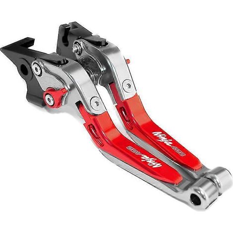 Accessoires pour Kawasaki Ninja 400 (modèles 2017 à 2022) : leviers de frein et d'embrayage en alliage d'aluminium usiné CNC. (1/5)
