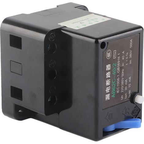 Disjoncteur MCB 2P 220V 380V triphasé 4 fils, protection contre les surcharges pour la sécurité domestique 40A (1/5)
