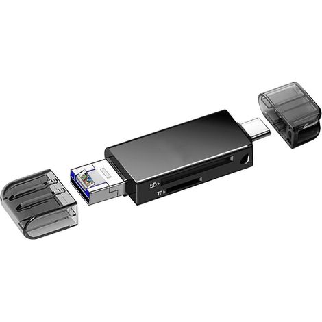 Lecteur de carte multifonction 5 en 1, ordinateur et téléphone portable, lecture à grande vitesse, carte Tf, caméra Sd (1/5)